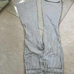 Judy Blue Black and White Striped Flare Pants